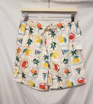 Bañador Old Navy Hombre Mediano Blanco Novedad Cordón Calzoncillo Forrado Foto 1 de 4