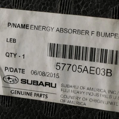 Amortiguador de energía original Subaru 57705AE03B Foto 1 de 4