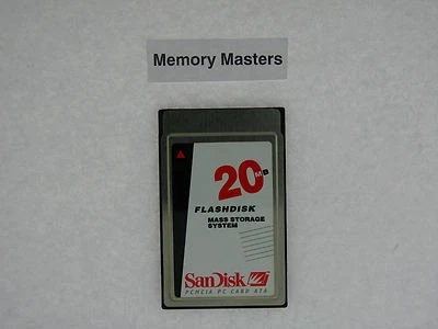 SDP3B 20MB Approvato Sandisk Pcmcia Ata Flash Scheda - Immagine 1 di 2