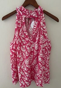 Jodifl Womens Sleeveless Pink and White Top Medium NWT - Picture 1 of 6
