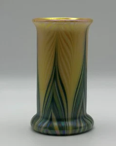 Steven Lundberg Glaskunst | irisierende Vase | signiert 2004 - Bild 1 von 6