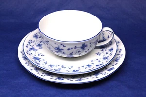 Arzberg Blaublüte Teegedeck Tasse Untertasse Kuchenteller 3-teilig (DIV115) - Bild 1 von 17