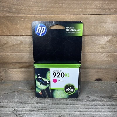 HP 920XL High Yield Original Ink Cartridge, Magenta (CD973AN) EXP 02/2016 - Image 1 of 3