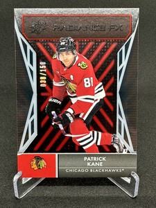 2021-22 SPx Radiance F/X Red #RFX8 Patrick Kane 38/150 Chicago Blackhawks