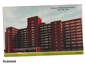 IA Postcard Veterans Administration Hospital Iowa City Iowa Vintage Postcard - Picture 1 of 2