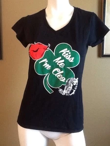 Camiseta Kiss Me I'm Cleo Damas Mediana M Cleopatra Nueva Orleans Mardi Gras - Imagen 1 de 4