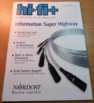 NORDOST Hi-Fi+ Review Reprint Literature! High End Interconnects and more !! - Image 1 of 3