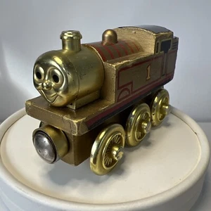 Gold Thomas - Thomas The Tank Engine & Friends Wooden Railway Trains 2003 - Picture 1 of 8