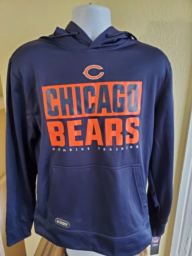 VETEMENTS Felpa con cappuccio Chicago Bears New Era NFL Team Apparel media nuova con etichette