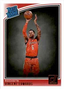 2018-19 Donruss Vincent Edwards RC Houston Rockets #165 Rated Rookie