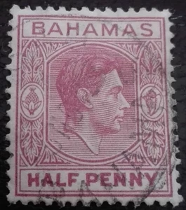 Bahamas: 1951 -1952 King George VI, ½ P. (Collectable Stamp). - Picture 1 of 1