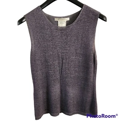 Women's Max Studio Knitwear Size XL Sleeveless Heather Grey Top Shell EUC - Image 1 of 4