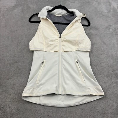 Chaleco Lululemon Kanto Catch Me para mujer 6 marfil con capucha transpirable al aire libre senderismo Foto 1 de 4
