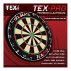 Tex Pro Competition Bristle Dart Board Free Darts - Man Cave Bar Games Room Gift