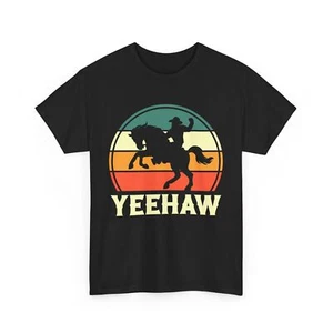 Western Country Rodeo Howdy Texas Cowboy Cowgirl Yeehaw T-Shirt - Picture 1 of 15