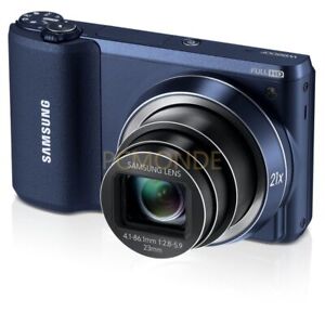 Samsung 16,3-MP-Smart WiFi-Digitalkamera – 21-facher Zoom – schwarz (EC-WB800FFPBUS)