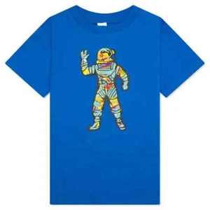 Billionaire Boys Club Graphic T Shirt Around the World Youth Size 9/10 Blue - Picture 1 of 7
