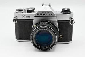 Pentax Asahi K1000 35mm SLR Camera Kit w/ 50mm f/1.4 Lens Made in Japan - Picture 1 of 6