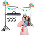 10X7ft Adjustable Backdrop Support Stand Photography Photo Background Crossbar