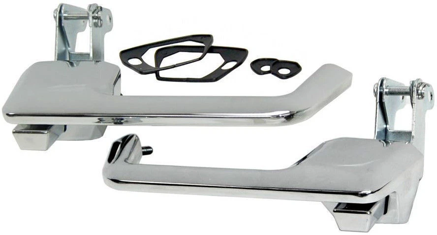 Par de manijas de puerta delanteras exteriores cromadas Ford Ranchero 1966 1967 1968 1969 1970 1971 Foto 1 de 1