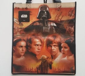 Star Wars SKYWALKER Vader Leia Yoda SAGA Exclusive Disney Washable Tote Bag NEW! - Picture 1 of 2