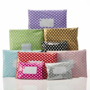 Polka Dots Printed Mailing Bags Size/Colour/Qty - Picture 1 of 10