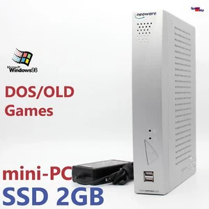 Mini Computer PC 1000MHz Windows 98 SSD RS-232 Parallel Turok DOS Old Games OK - Picture 1 of 6