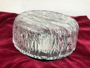 Runde Deckenlampe Plafoniere Eisglas Ice Glas 60/70/80er Jahre - Bild 1 von 5
