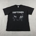 Deftones T Shirt Mens Extra Large Black Cat Sphinx Band Tee Y2K