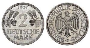 GERMANIA 2 Mark 1951 D - Picture 1 of 1