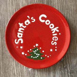 Waechtersbach Germany Santa's Cookies Plate Christmas Tree Germany 7 3/4" - Picture 1 of 6