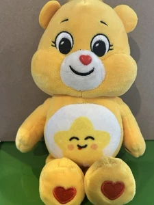 2021 Basic Fun Care Bears 9" Plush Yellow Laugh-A-Lot Bear Star - Picture 1 of 2