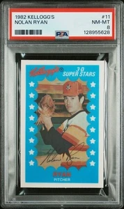 1982 Kellogg's #11 Nolan Ryan 3-D Super Stars PSA 8 - Bild 1 von 2