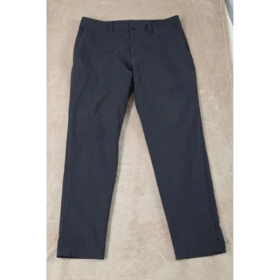Lululemon ABC Slim-Fit Trouser Stretch Cotton Versa Twill Men 36(38) Black EUC - Image 1 of 4