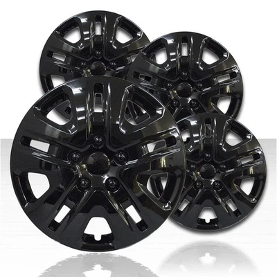 Cubiertas de rueda negras brillantes de 17" 5 radios V con Dodge Caravan/Estilo Viaje (Juego de 4) Foto 1 de 3