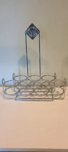 Tabasco Chrom Soßenhalter Tischplatte Gewürz Caddy Restaurant hält 7 Flaschen - Bild 1 von 9