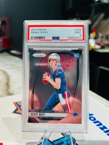 PSA 9 2024 Panini Prizm - Rookies Drake Maye #329 (RC) NEW ENGLAND PATRIOTS - Bild 1 von 2