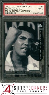 2000 UD MASTER COLLECTION MUHAMMAD ALI #24 MORE THAN A CHAMPION /250 POP 5 PSA 7 - Image 1 of 4