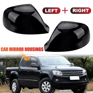 Left+Right Door Wing Mirror Cover Cap For VW T5 T6 TRANSPORTER Amarok 2010-2020 - Picture 1 of 22