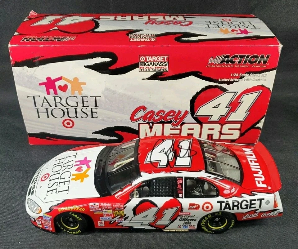 Action 41 Casey Mears Target House 2003 Intrepid 1:24 Diecast Autografiado ** Foto 1 de 4