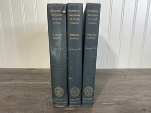 Paideia: The Ideals of Greek Culture by Werner Jaeger 3 Vols Complete Set Oxford - Picture 1 of 18