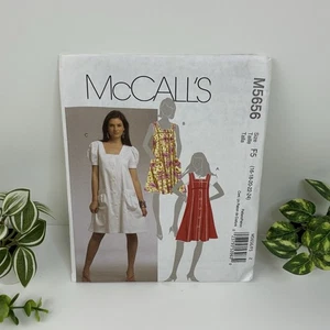 Vestido Jersey Talla 16-24 Patrón Y2K m5656 Costuras Princesa Bolsillos Acampanados Sin Cortar - Imagen 1 de 2