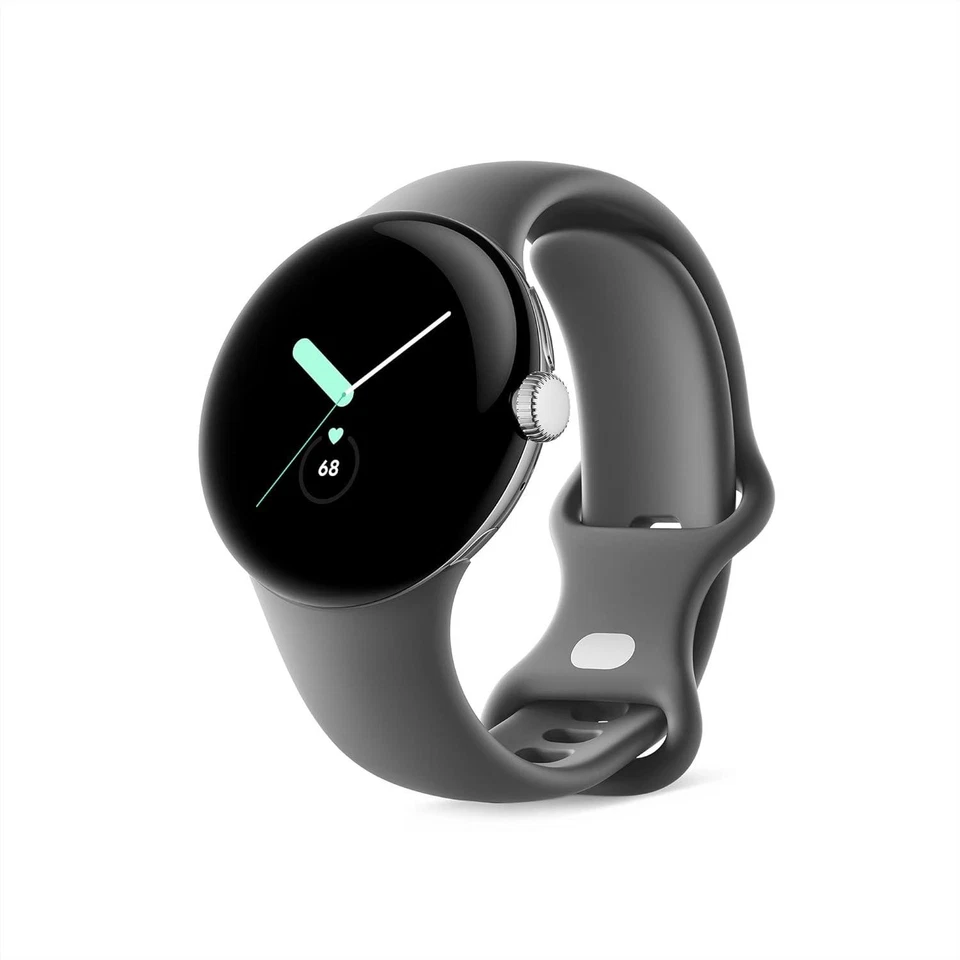 Google Pixel Watch Smartwatch - Activity & Heart Rate Tracking - Polished Silver - Image 1 of 4