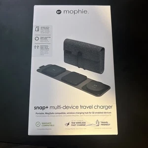 Chargeur de voyage multi-appareils Mophie Snap 15W avec compatibilité MagSafe - Photo 1 sur 4