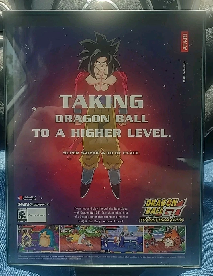 Dragon Ball GT Transformation Video Game Framed Print Ad 8.5x11 2005 Wall Art  - Image 1 of 1