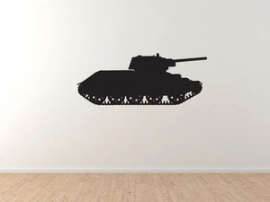 Zweiter Weltkrieg #8 - Panzer schwer gepanzertes Artillerie Schlachtfeld - Vinyl Wandtattoo - Bild 1 von 1