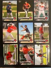 2021 Topps Now Road to Opening Day Boston Red Sox Team Set 18 Cards Bonus PR 186