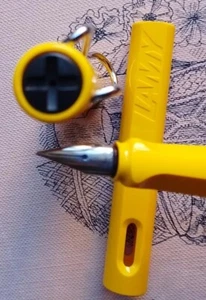 LAMY SAFARY YELLOW fountain pen nib LAMY F - Picture 1 of 11