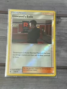 Pokemon Card • Hidden Fates GIOVANNIS EXILE 57/68 • Holo Near Mint • - Picture 1 of 2