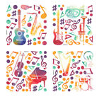  4 Pcs Classe De Musique Stickers Décalcomanies Décor Musical Autocollants Mural